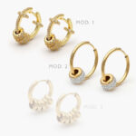 Arracadas Acero Inoxidable Barriles 181