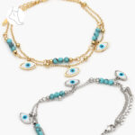 Tobillera Acero Inoxidable Ojo Turco 23