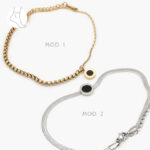 Tobillera Acero Inoxidable Números Romanos 36