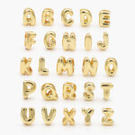 Dije Chapa de Oro Iniciales de Globo 12