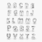 Dije Chapa de Rodio Iniciales de Globo 13