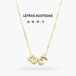 Nombre Personalizado Chapa de Oro Letras de Globo