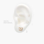 Piercing Acero Inoxidable Mariposas Esmalte 213