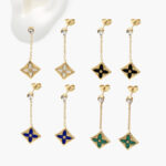 Aretes Acero Inoxidable Flor Esmalte 120