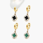 Hoops Acero Inoxidable Flor Esmalte 188