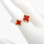 Anillo Acero Inoxidable Doble Flor Esmalte 0391