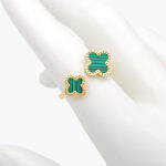 Anillo Acero Inoxidable Doble Flor Esmalte 0393