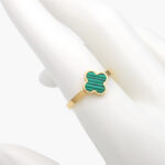 Anillo Acero Inoxidable Flor Esmalte 0407