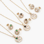 Set Chapa de oro Perlas 5593