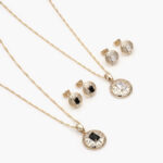 Set Chapa de oro Zirconia 5803