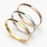 Brazalete Acero Inoxidable Tornillo Esmalte 0083