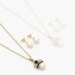 Set Chapa de oro Corona Perla 5837