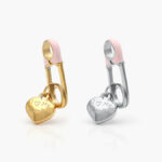 Dije Acero Inoxidable Corazón Clip 0251