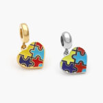 Dije Acero Inoxidable Corazón Autismo 510