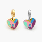 Dije Acero Inoxidable Corazón Manos 514