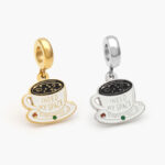 Dije Acero Inoxidable Taza Esmalte Blanco 519