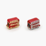 Dije Acero Inoxidable Bus Rojo 542