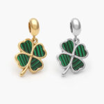 Dije Acero Inoxidable Trébol 4 Hojas Esmalte 563