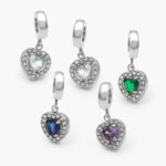 Dije Acero Inoxidable Corazón Zirconia 570