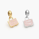 Dije Acero Inoxidable Maleta Esmalte 584