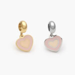 Dije Acero Inoxidable Corazón Esmalte 585