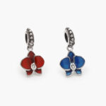 Dije Acero Inoxidable Flor Esmalte 601