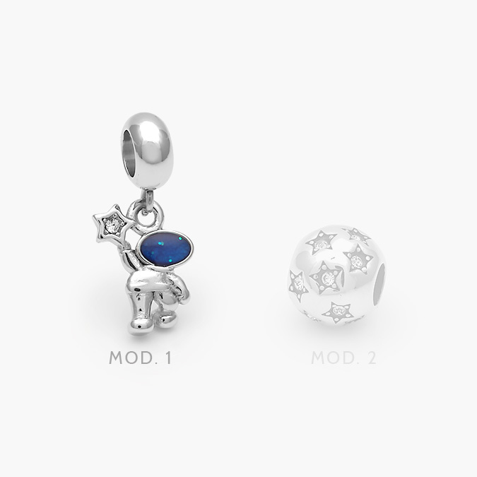 ACH0607-1 Dije Acero Inoxidable Astronauta & Estrellas 607 - Image 1