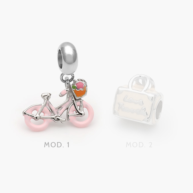 ACH0619-1 Dije Acero Inoxidable Bicicleta & Maleta 619 - Image 1