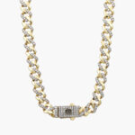 Cadena Mónaco Chapa de Oro con Zirconias 0441 - 45cm.
