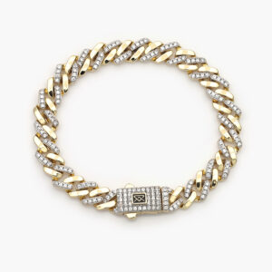 Esclava Chapa de Oro Mónaco con Zirconias 0196