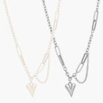 Collar Acero Inoxidable Corazón 480