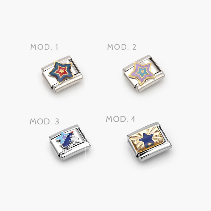 nom2 Charm Acero Inoxidable Nomination Estrellas - Image 1