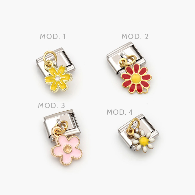 nom42 Charm Acero Inoxidable Nomination Flores - Image 1