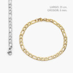 Esclava Acero Inoxidable Figaro 5mm. 544