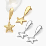 Aretes Estrella Acero Inoxidable 134