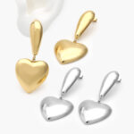 Aretes Corazón Acero Inoxidable 135
