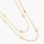 Collar Largo Ojos Turcos Acero Inoxidable 493