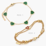 Pulso Acero Inoxidable Corazones 562