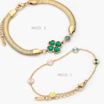 Pulsos Acero Inoxidable Trébol 4 hojas 568