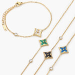 Pulsos Acero Inoxidable Flor Esmalte 572