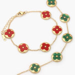 Pulsos Acero Inoxidable Flor Esmalte 574