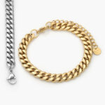 Esclava Acero Inoxidable Barbada 8mm. 597