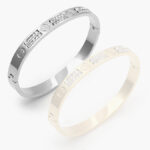 Brazalete Acero Inoxidable Tornillo Zirconias 600