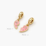 Colgante Mitad Corazón Chapa de Oro 18