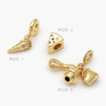 Colgante Comida Chapa de Oro 29