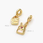 Colgante Mochila Chapa de Oro 32