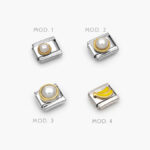 Charm Acero Inoxidable Nomination Perlas