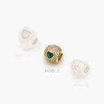 Dije Corazones Chapa de Oro 3