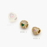 Dije Corazones Chapa de Oro 3