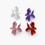 Dije Chapa de Oro Perro Esmalte Globo 28mm.